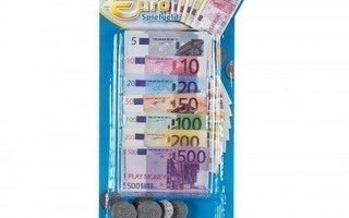 Euro Leikkirahat, 104 osaa per pakkaus, 3 Pakkausta *UUSIA*