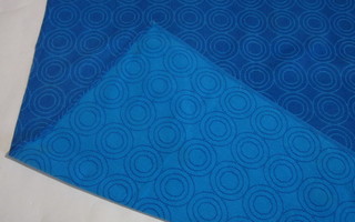 Retro sininen pöytäliina 155 cm x 110 cm