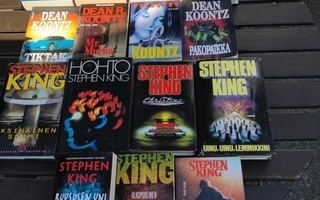 Dean Koontz ja Stephen King kirjoja