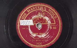 Savikiekko 1956 - Maynie Siren - His Master's Voice TJ 83