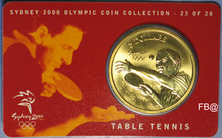 Juhlaraha Sydney Olympia Coin Collection 23of 28 PÖYTÄTENNIS