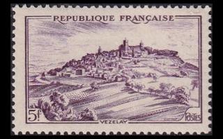 Ranska 756 ** Maisemia 5 Fr Vézelay (1946)