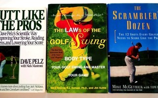 Golf kirjapaketti; 3 kirjaa