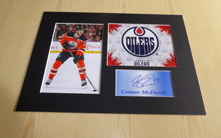 Connor McDavid Edmonton Oilers valokuvat paspis A4