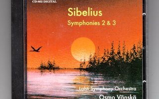 Sibelius: Sinfoniat 2 &  3, joht. Osmo Vänskä, 1997, CD