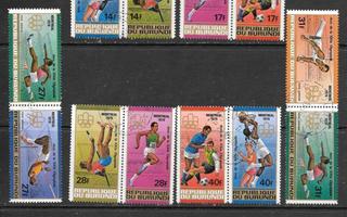 Burundi - Olympia 1976 sarja (Mic. 1263A-1276A) O