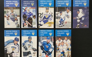 Team Finland Media Guideja vuosilta 1994-2003