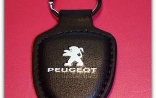 Pieni nahkainen Peugeot avaimenperä