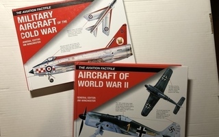 Kaksi lentokone kirjaa! Aircraft of world war II & cold war