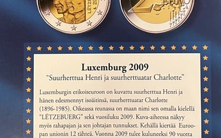 Luxemburg 2 euro; "Henri & Charlotte" (2009).