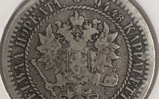 1 mk 1865 kieli poikki