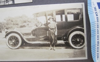 VANHA Valokuva Kiva Auto 1920-l