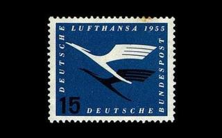 Saksa 207 ** Lufthansa 15 Pf (1955)