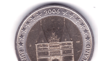Saksa 2€ 2006 J Holstentor - Schleswig-Holstein UNC