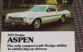 1977 Dodge Aspen esite - KUIN UUSI
