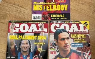GOAL International football jalkapallolehdet + julisteet