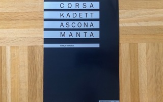 Värikartta Opel Manta - Ascona - Kadett - Corsa. 1986. Esite