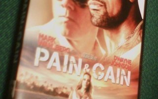 PAIN & GAIN dvd (2013, Mark Wahlberg) Sis.postikulut