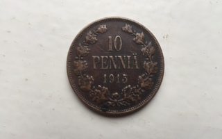 10 penniä vuodelta 1915