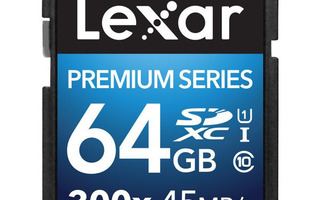 Lexar 64GB Premium SDHC UHS-I 300x Class 10 Muistikortti