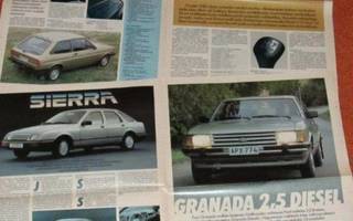 1982 Ford Escort Sierra Fiesta Granada esite - suomalainen