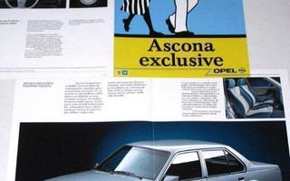 1988 Opel Ascona Exclusive  esite - suomalainen - KUIN UUSI