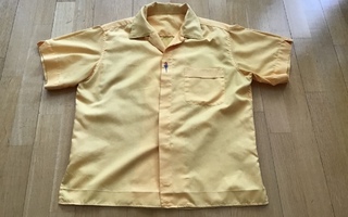 Keltainen paitapusero 80-luvulta ( L-koko )