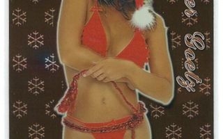 Bench Warmer 2003 Holiday Chrome Cards Amber Goetz