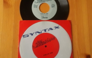 Syntax  – Help Me 7" ps 1983 Electronic, Synth-pop