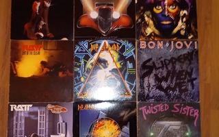 Van Halen, Ratt  Def Leppard ym. 15(kpl)(original) LP