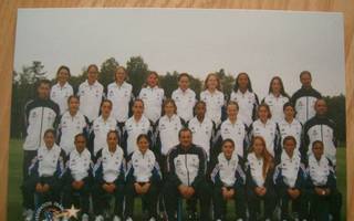Postikortti Ranskan tyttöjen jalkapallomaajoukkue 2003-2004