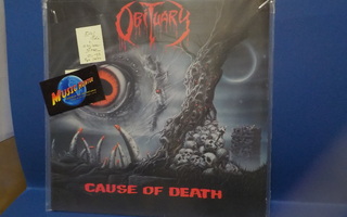 OBITUARY - CAUSE OF DEATH EX+/EX+ LP