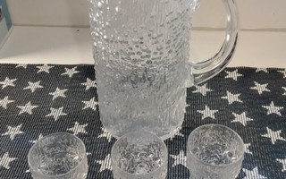 Iittala Hopla Kaadin ja Snapsilasit 4 kpl