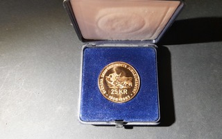 25 kr. Svenska Skidförbundet Jubileumsmynt 1908-1983