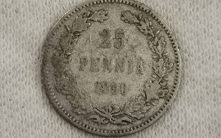 25 penniä 1890, Suomi