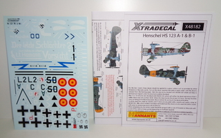 Henschel HS 123 A-1 & B-1 dekaaliarkit  1/48