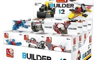 Sluban Builder 12, 12 Erilaista Pakkausta, 323 palikkaa UUSI