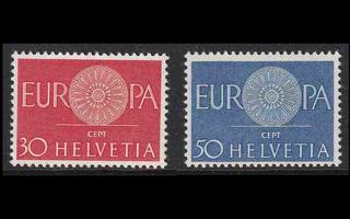 Sveitsi 720-1 ** Europa (1960)