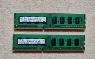 Samsung 2 GB DDR3 Muistikampoja 2 kpl