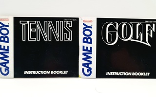 Gameboy - Tennis ja Golf ohjekirjat (SCN)