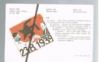 Baltian tie - Tukikortti uusintapainama 1989