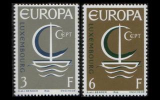 Luxemburg 733-4 ** Europa (1966)