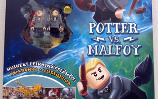 Lego Harry Potter vs Malfoy paketti, näyttämö+ 2 kirjaa ym.