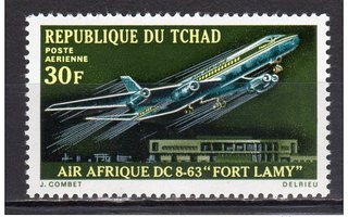 (SA0063) CHAD, 1970 (Plane DC-8 "Fort Lamy") Mi # 317. MNH**