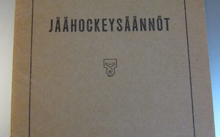 JÄÄHOCKEY SÄÄNNÖT 1928