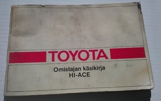 Toyota Hiace         1981  käyttöohjekirja omistajan opas