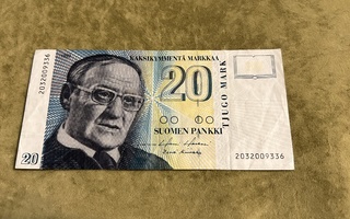 20 markan seteli vuodelta 1993