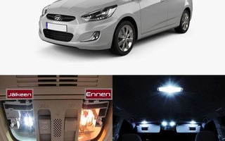Hyundai Accent (RB) Sisätilan LED -muutossarja 6000K ; x8