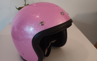 DMD Retro glitter pinkki kypärä