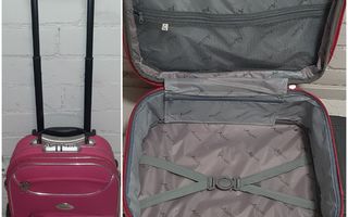 Pieni pinkki lentolaukku matkalaukku